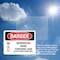 Signmission Renovation Work Contains Lead Do Not Enter Danger Sign, Plastic, 10in W x 7in L, 2PK OS-2PACK-DS-P-710-L-1753 - alternate 4